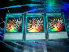 3x Emergency Teleport 1st Edition Super Rare RA02-EN053 Yu-Gi-Oh!