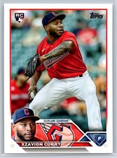 2023 Topps Xzavion Curry Rookie Cleveland Guardians RC #513