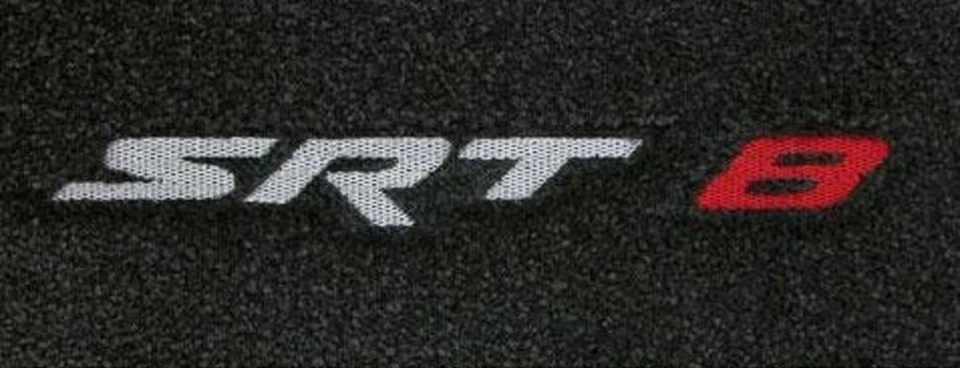 Jeep Grand Cherokee SRT 8 2005-2008 - Alfombra negra alfombrilla de carga con logotipo Foto 4 de 4