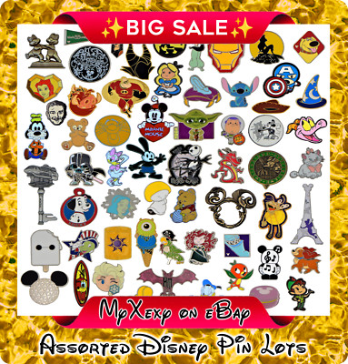 Disney Pins Lot Bulk Assorted Disney Trading Pins Princess Hero Mickey Marvel!