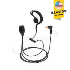 Swivel Earpiece with PTT Mic for Motorola Radios SL300, SL3500e, SL7550, TLK100