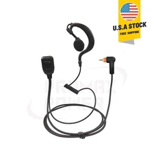 Swivel Earpiece with PTT Mic for Motorola Radios SL300, SL3500e, SL7550, TLK100