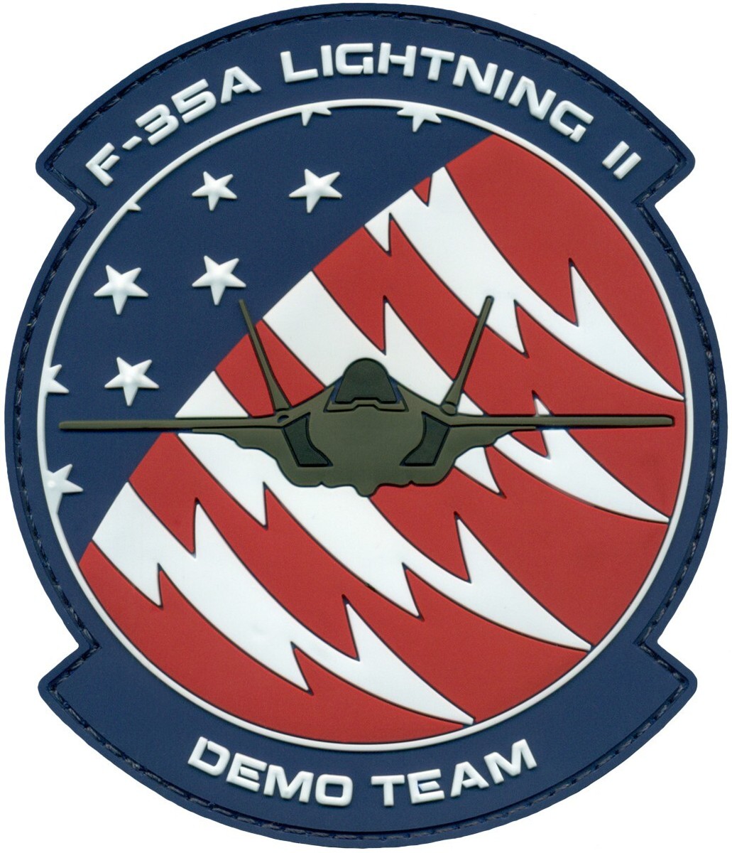 F-22 F-35A DEMO TEAM パッチセット USAF F-35A LIGHTNING II DEMONSTRATION TEAM PATCH | eBay