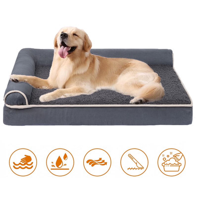 Orthopedic Dog Bed for Medium Dogs, with Egg Crate Foam Support and Non-Slip Bot