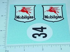 Tin Friction Mobilgas Racer Replacement Sticker Set MO-001