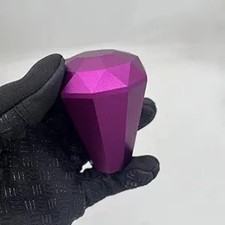Universal Car Manual Gear Shift Lever Knob Diamond Style Fits Color Purple