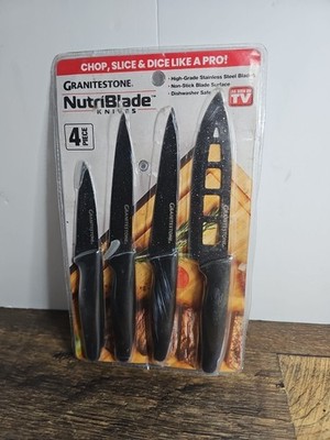 Granitestone Nutriblade Knives Set - 4 Pieces (as Seen On Tv) NEW