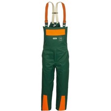 Schnittschutzlatzhose KONIFERE grün/orange WATEX Schnittschutzhose Waldarbeiter