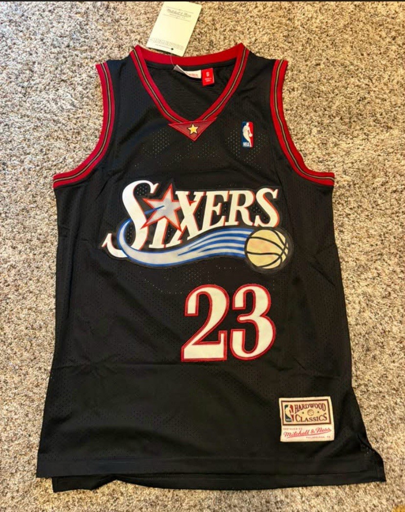NWT M & Ness Hardwood Classics LeBron James Sixers 76ers Jersey