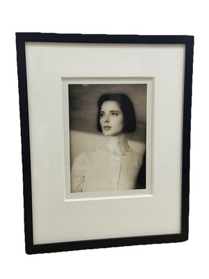 Vintage Isabella Rosselini Film Headshot On Set By Bader Howar Black&White Photo