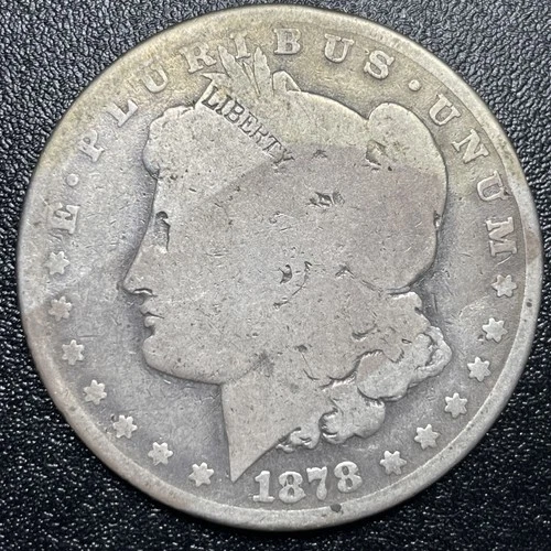 1878-CC Morgan Silver Dollar $1 Low Grade Carson City AG About Good