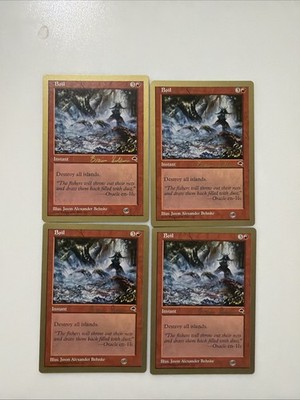4x Boil - Sideboard - Brian Selden - 1998 ~ Near Mint World Championship G MTG M