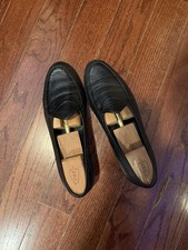 Morjas Belgian Loafer Black Deerskin 8.5