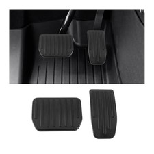 Car Foot Pedal Pads Set, 2PCS Aluminum Vehicle Accelerator Pedal Covers, Black