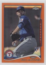 2014 Topps Chrome Orange Refractor Nick Martinez #65 0hl