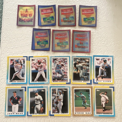 Topps Mini & Score magic moments trading cards baseball ￼