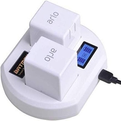 Rapid LCD USB Dual Charger for Arlo Pro/Pro 2/Go Camera Batteries