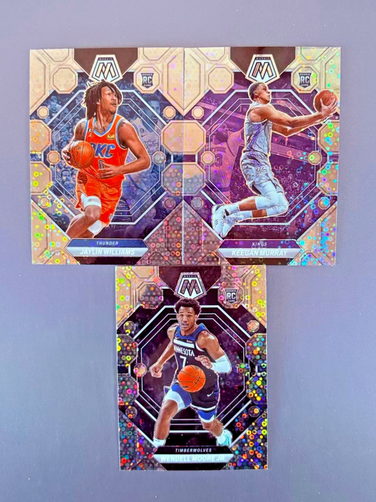 Keegan Murray 2022-23 Panini Mosaic Fast Break Disco Prizm RC #227