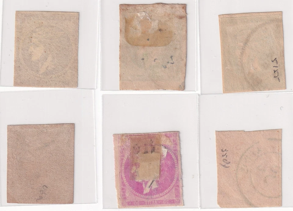 Greece Large Hermes Heads – 1 Mint + 5 CDS Used – Mixed Values - image 2 of 2