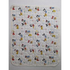 Baby Minnie Mickey Mouse Quilt Crib Blanket