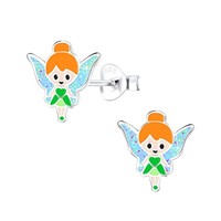 O&S Kinder Ohrstecker Fee Ohrringe Sterling Silber 925 Glitzer MäDchen Geschenk