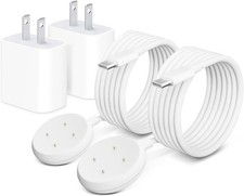 2 Pack Wall Fast Charger for Google Pixel Watch 3, Google Pixel 2 Smart Watch Ca
