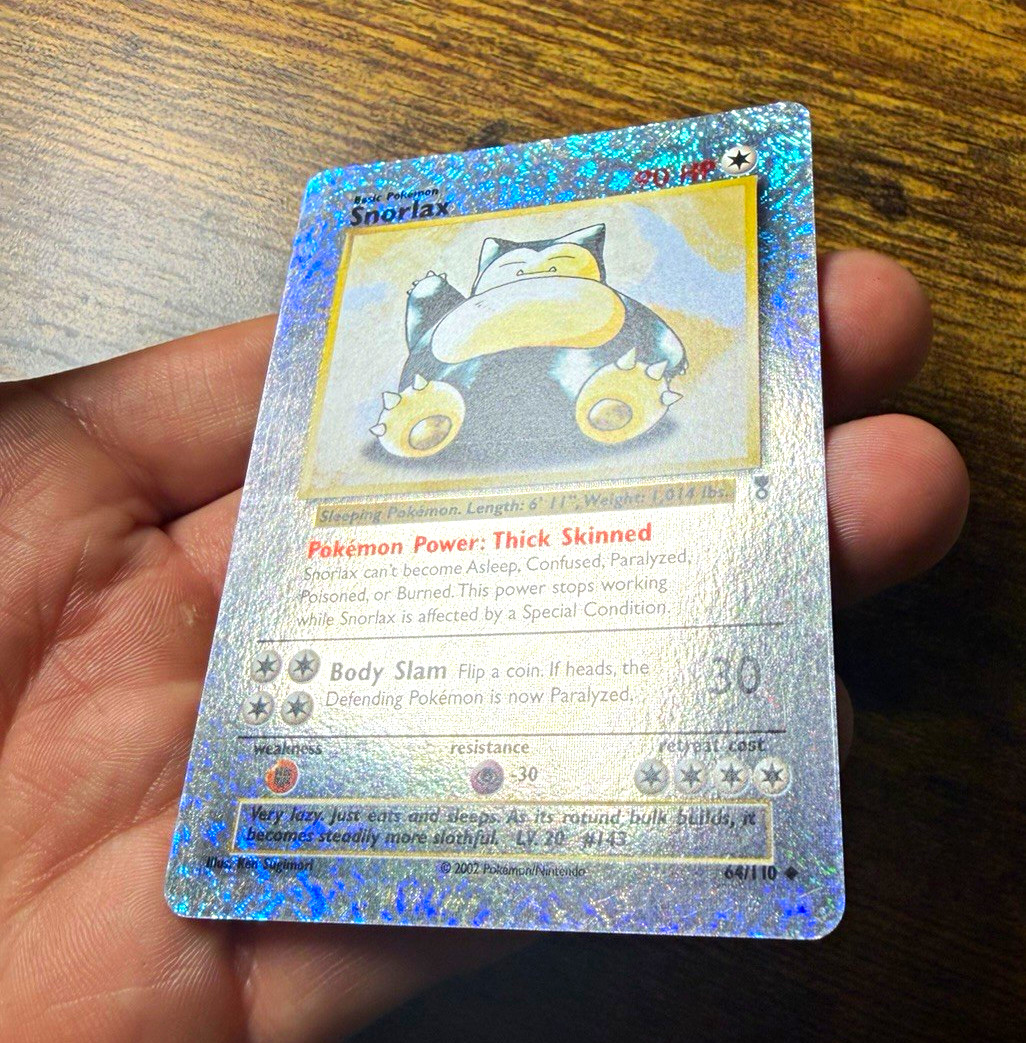 Pokemon Snorlax 64/110 Legendary Collection Reverse Holo Uncommon 2002