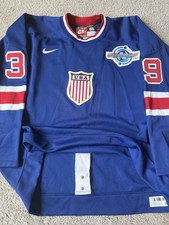 Game Worn Weight Team USA 2004 World Cup Of Hockey Used 1932 Throwback Jersey 56