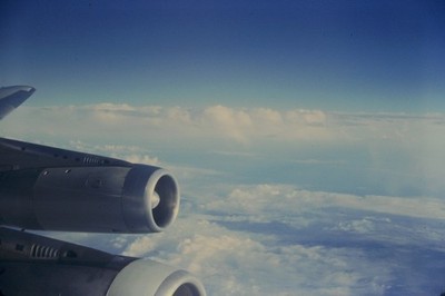 1970s 35mm Slide Mallorca, Spain - Look Out At The Plane #3 #1