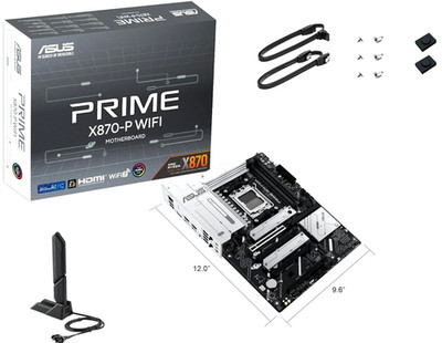 ASUS Prime X870-P WiFi Mainboard AM5 DDR5 PCIe 5.0 4x M.2 USB4 2.5G LAN NEU