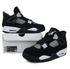 Jordan 4 Retro "White Thunder" Men's Mid Top Basketball Shoes