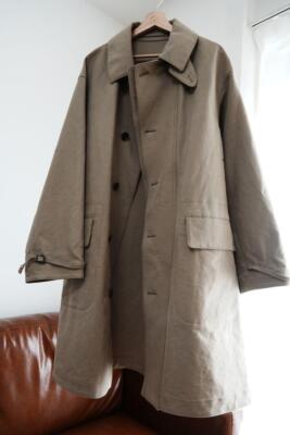 A.Presse Men's Motorcycle Half Coat Beige High-Density A.Presse Men's Motorcycle Half Coat Beige High-Density