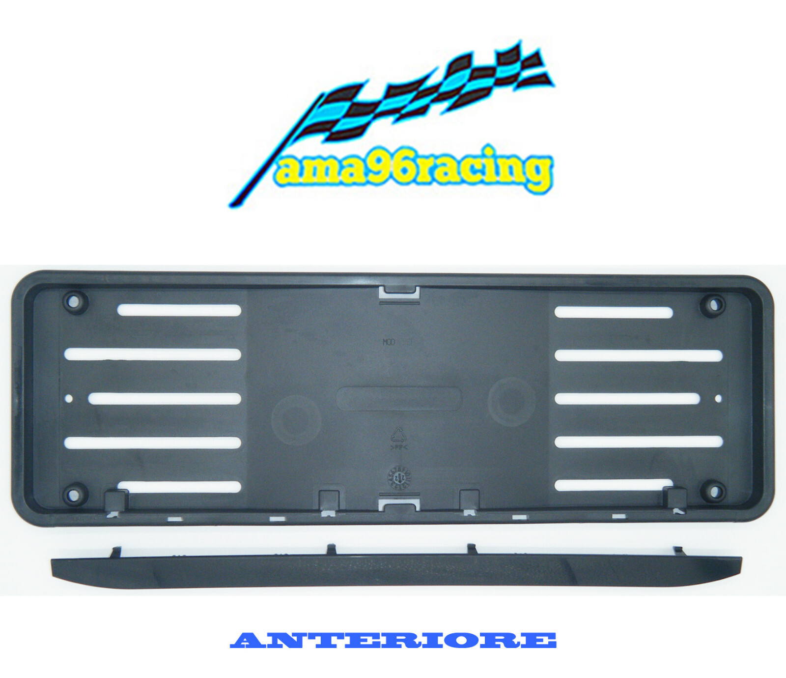 KIT PORTATARGA AUTO IN PLASTICA NERA BMW SERIE 8 CABRIO - 2