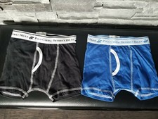 2 BEVERLY HILLS POLO CLUB BOYS BOXER BRIEFS NEW SMALL 4-6 BLUE BLACK 100 COTTON
