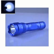 Blue WF-502B 10W 6500K LED 5 Mode 1200LM Flashlight With Clip Ultra Fire