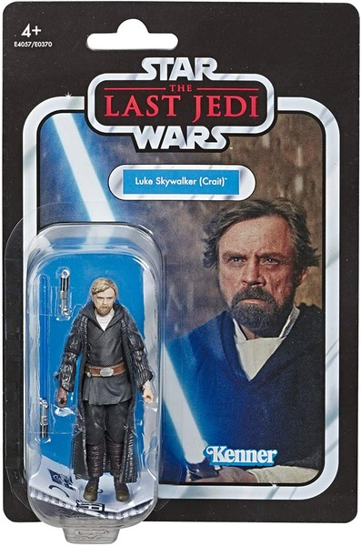 Luke Skywalker Crait Kenner Vintage Star Wars Last Jedi 10Cm Figur VC146 Hasbro-image