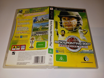 #ad RICKY PONTING 2007 PRESSURE PLAY SONY PSP GAME G AU $12.52