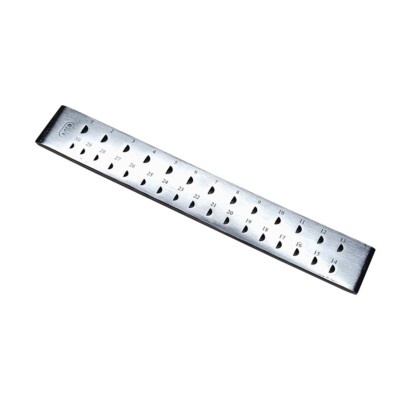 Draw Plate 30 Half Round Holes-Wire Drawplate Jewelry Craft Shaping Tool 8'' Long