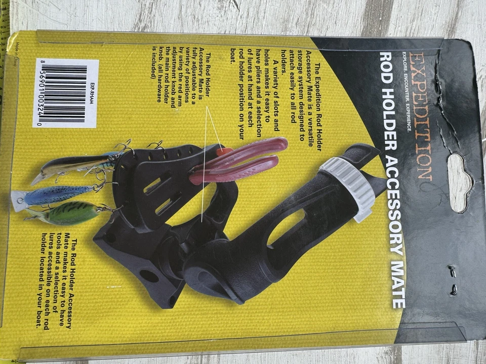 NUEVO Accesorio para soporte de caña de pescar Expedition compañero se fija a soporte alicates señuelos Foto 2 de 3