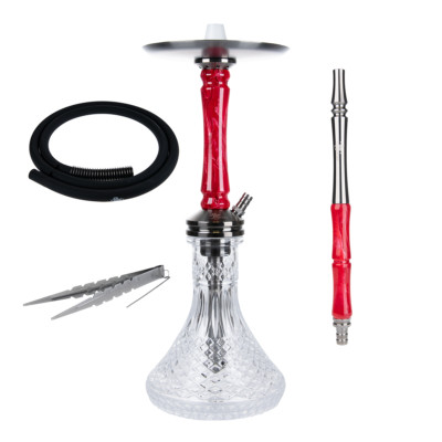 Jookah Straight Flush Edelstahl Shisha Set - Wasserpfeife mit