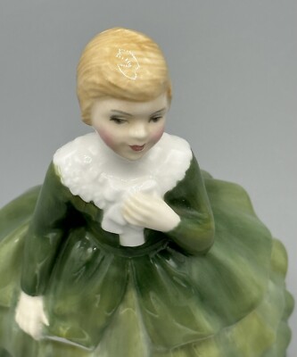 Vintage Royal Doulton Belle Bone China Figurine Green Dress HN 2340 Mid  Century | eBay