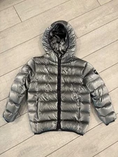 Appaman Boys Silver Full Zip Long Sleeve Puffer Coat Size 7