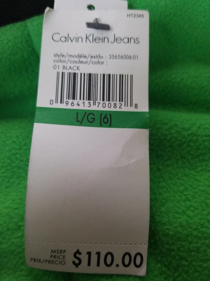 Chaqueta negra juvenil Calvin Klein Jeans talla 6 (NUEVA) Foto 3 de 4