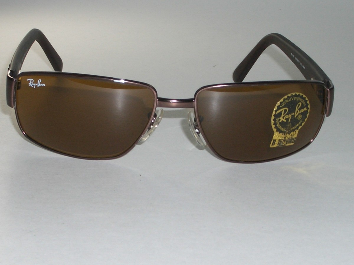 RAY BAN ITALY RB3189 LEATHER II 58[]16 B15 BROWNISH FLEX METAL