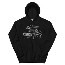 1971 Chevy K5 Blazer Owner Gift Outline Art Unisex Hoodie