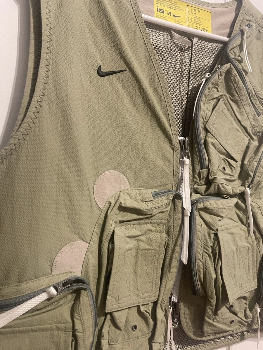 NIKE iSPA UTILITY VEST KHAKI RARE 2021 - BNWT - Medium | eBay