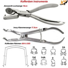 Kofferdam Instrumente Ainsworth Lochzange Kofferdam-Klammern Ivory Rahmen Dental