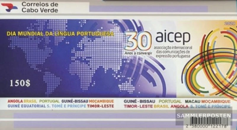 Cabo Verde Bloque 50 (completa edición) nuevo con goma original 2020 Portugués i - Imagen 1 de 1