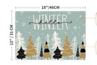 4 Pc Winter Christmas Placemats & 2 Pc Gold Metal Trivets “Merry” — photo 3