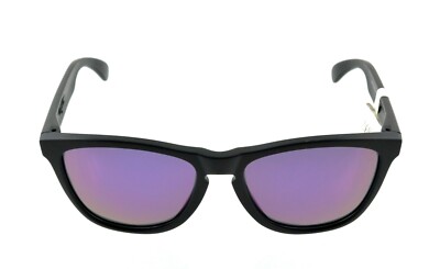New OAKLEY FROGSKINS 24-298 55mm Black Purple Mirror Sunglasses | eBay